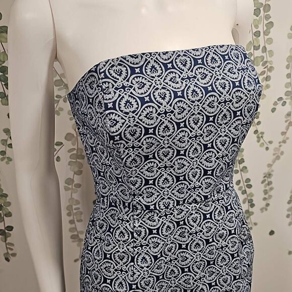 Vineyard Vines Strapless Pasley Mini Dress Sz 4 - Picture 3 of 10